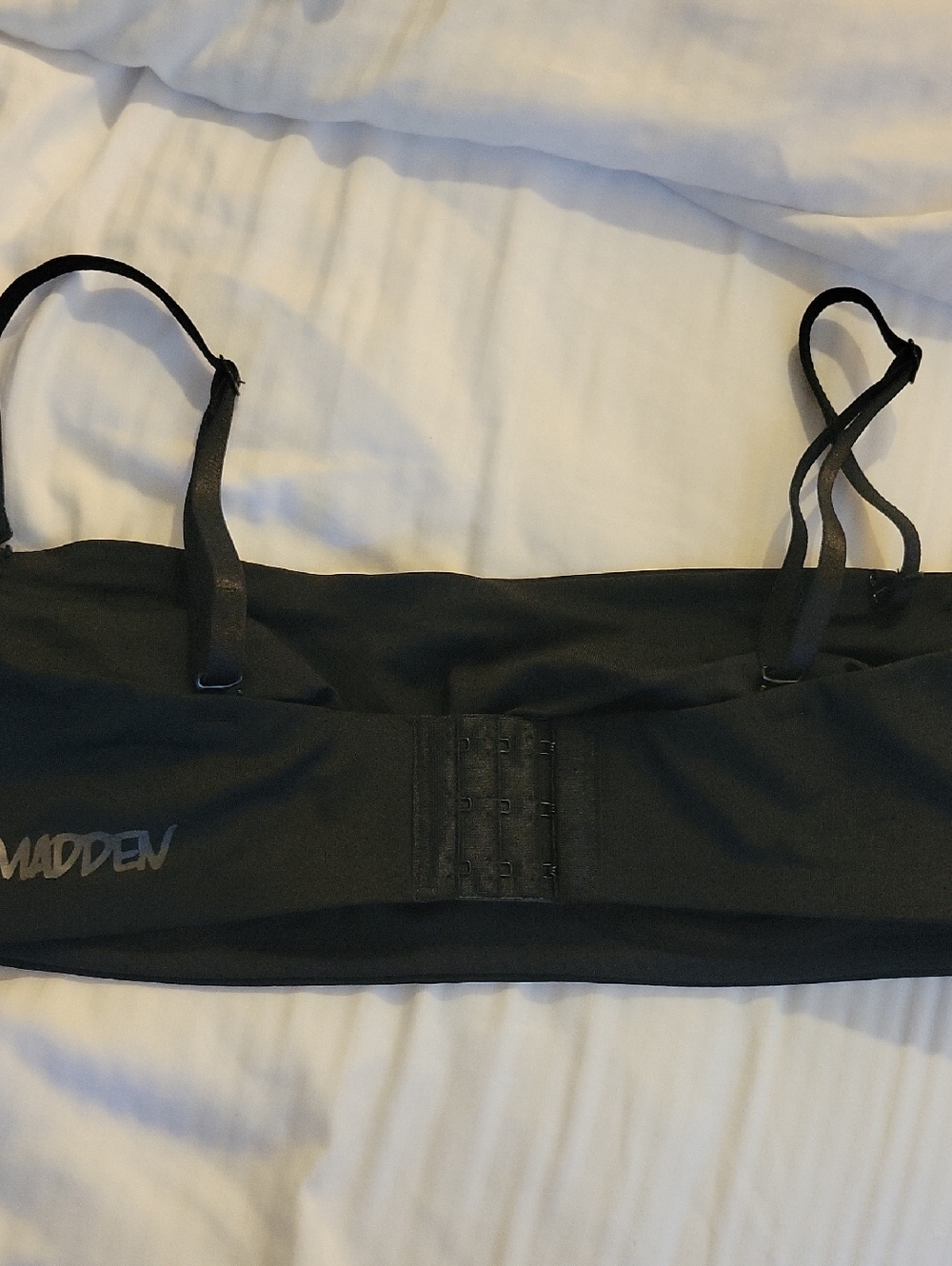 Steve Madden Black Seamless Bandeau Top